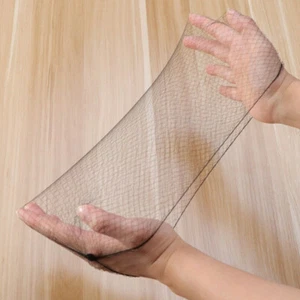 100PCS Invisible Black Hair Nets Elastic Edge Mesh Hairnet Stretch Hairnet Cover - Picture 1 of 6