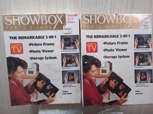 2 Showbox Photo Viewer Holson Bilderrahmen Aufbewahrung 3 in 1 für 40 4x6in Fotos - Bild 1 von 4
