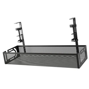 Under Desk Cable Tray Management No Drill Tidy Wire Cord Storage Rack Organizer - Afbeelding 1 van 12