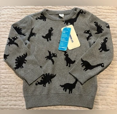 Nuevo con etiquetas Suéter Dinosaurio Niños 24-36 Meses 3T LC Waikiki Bebé 100% Algodón Foto 1 de 4