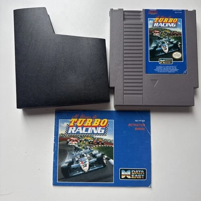 Al Unser Jr.'s Turbo Racing (Nintendo NES, 1989) AUTHENTIC CLEANED W/ MANUAL!! - Image 1 of 4