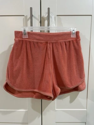 Pantalones Cortos Free People FP Movement Talla S Catching Rays Naranja Terry Tela Ropa Activa Foto 1 de 4