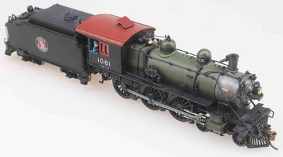 GN E-8 class 4-6-0 #1061 ORiental Limited HO Brass Painted Green Boiler - Image 1 of 4