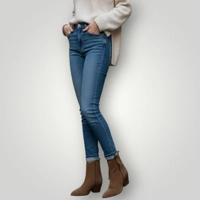 Botines House of Harlow 1960 para mujer de cuero topo punta cremallera 8 Foto 1 de 4