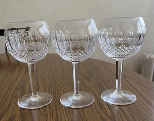 Waterford Crystal Balloon Wine Glasses Lot Of 3 - Picture 1 of 8