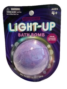 Light-Up Bath Bomb Color Changing LED Inside 6.3oz Berry Blast; Bicorbonate - Picture 1 of 3