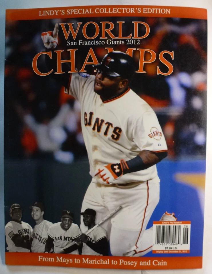 LINDY'S 2012 ЧЕМПИОН МИРА СЕРИИ FRANCISCO GIANTS ЖУРНАЛ - Изображение 1 из 1