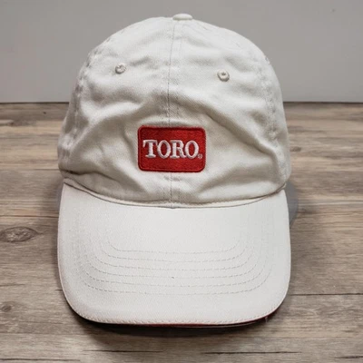 Boné Toro chapéu alça traseira masculino branco vermelho bordado patch publicidade gramado jardim - Imagem 1 de 4