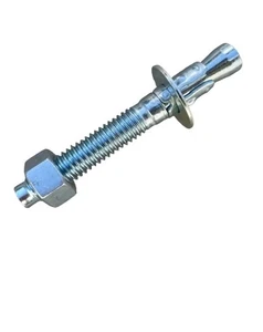 4 Pack 3/4" X 5 1/2" Concrete Wedge Anchors (Galvanized) - Hex Nut - Picture 1 of 4