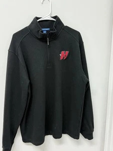 Sudadera University of Hartford Quarter-Zip negra grande - Imagen 1 de 7