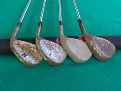 Lot Of 4 Cleveland Wedges 53* Gap 56* Sand 60* Lob 64* High Lob Raw Steel RH Set - Image 1 of 4