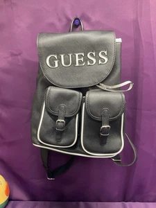 Guess schwarz Rucksack Handtasche Schultertasche verstellbare Taschen Guess Logo - Bild 1 von 11