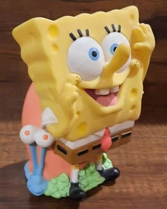 SpongeBob SquarePants W/ Gary Rubber 5" Giggling/Laughing Toy By Viacom MT Cond! - Picture 1 of 9