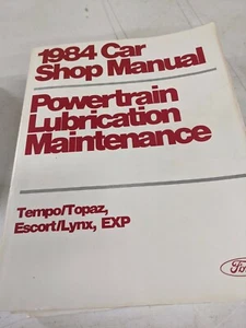 1984 Ford Car Shop Service Manuals Set of 5 books, Tempo/Topaz, Escort/Lynx, EXP - Bild 1 von 6