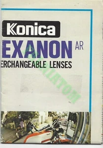 Vintage Konica Hexanon AR Lenses Brochure - Picture 1 of 1