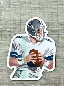 Troy Aikman #8 MAGNET - Dallas Cowboys Die cut Vinyl NFL Vector art - Picture 1 of 1