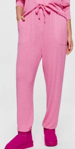 BNWT Peter Alexander Pink Fuzzy Easy PJ Pants Size S Ladies - Picture 1 of 4