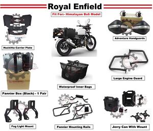 Royal Enfield "Black Pannier Box & Jerry Can" Combo of 9 Himalayan 411 BS6