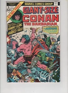 Giant-Size Conan the Barbarian #5, BWS Art, Elric, VF+ 8.5, 1st Print,1975,Scans - Picture 1 of 2