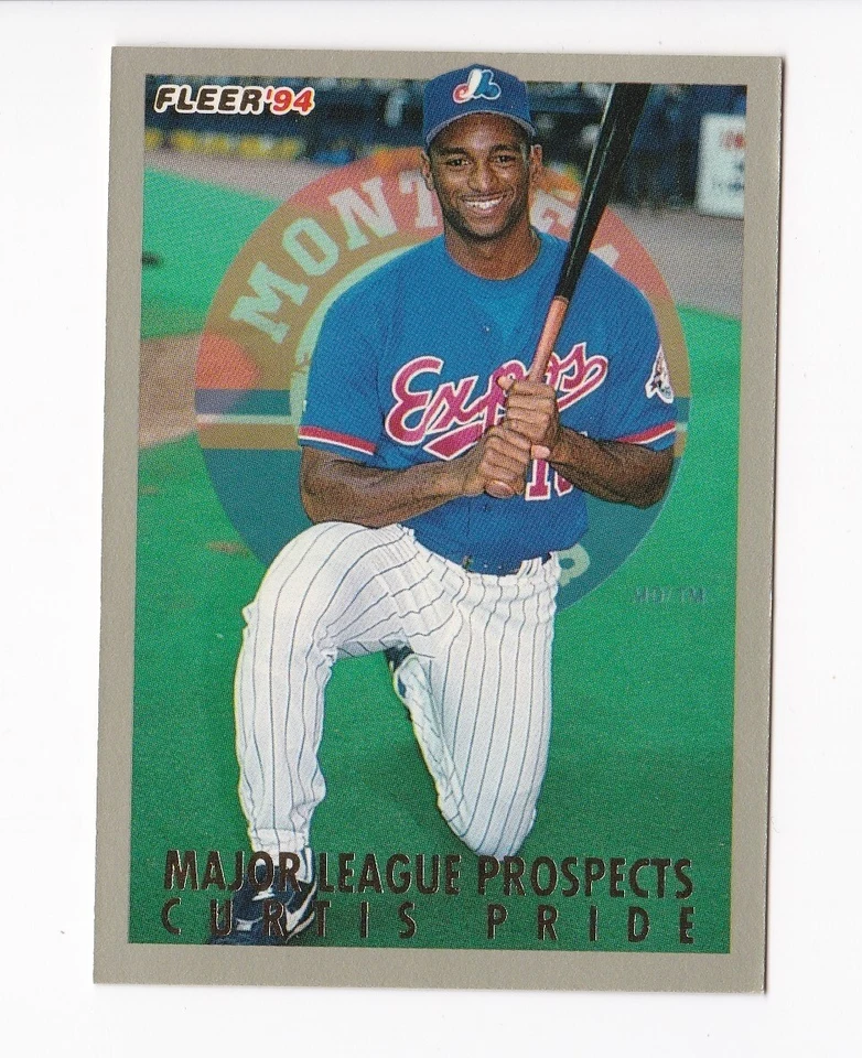 1994 Fleer Baseball Major League Prospects Curtis Pride Expos #29 of 30 - Image 1 of 1