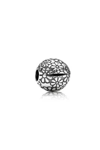 Two (2!) Pandora Silver 925 Lazy Daisy Clips - Picture 1 of 2