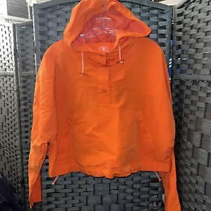 NWT Women’s Small FP Movement Jacket Free People Orange Coat Hooded Hoodie $148 - Picture 1 of 5
