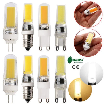Dimmable G4 G9 E14 8/10W Silicone Crystal LED Corn Bulb SpotLight Lamp 110V 220V - Image 1 of 4
