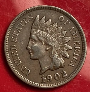 1902 Indian Head Cent-XF Condition-Full Liberty- Nice Color-Combined Shipping - Picture 1 of 2