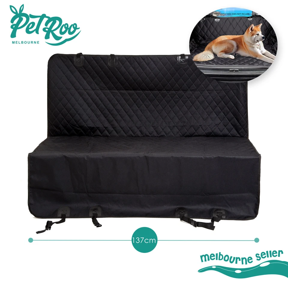 Pet Car Back Seat Cover Dog Cat Waterproof Mat Hammock Protector Clean Black