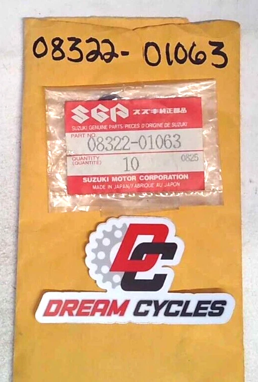 Conjunto de lavadora Suzuki genuína NOS de 10 RM125 RM250 RMZ450 RMZ250 RMX450 Hayabusa - Imagem 1 de 1