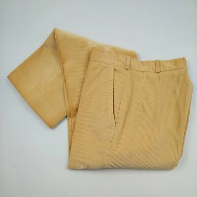 David Brooks Ltd Corduroy Pants - Vintage Khaki Dress Slacks Straight Leg - 6P - Image 1 of 4