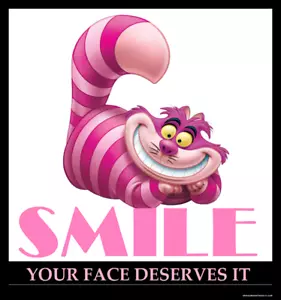 Imán de nevera con impresión en lienzo divertido Smile Your Face Mereces It 8x8 grande - Imagen 1 de 2