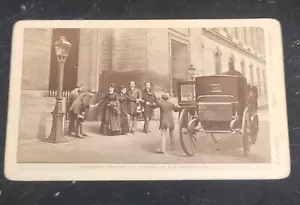 Empress Eugenie Tuileries Palace Paris CDV Royalty Real Photo - Picture 1 of 2