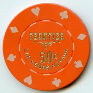 50 Cent Casino Chip vom Frontier Hotel in Las Vegas 1980 veraltet - Bild 1 von 2