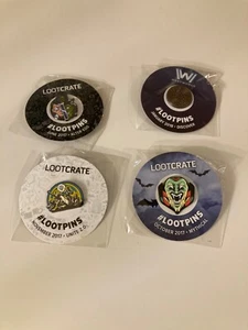 LootCrate Pins 2017 4er Set Westworld, Jekyll & Hyde, Unite 2.0, G. Silveira - Bild 1 von 5
