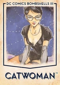 CATWOMAN / DC Comics Bombshells III (2019) BASE Trading Card #3