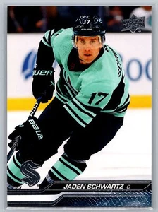 2023-24 Upper Deck #151 Jaden Schwartz Seattle Kraken - Picture 1 of 2