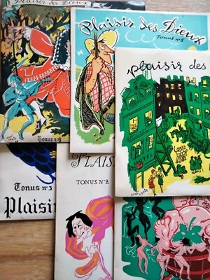 Vinyles Anciens "Plaisirs des Dieux " Chansons de salles de Garde en lot de 6 N° - Photo 1/4