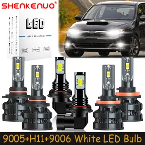 For Subaru Impreza 2008-2011 6X LED Headlights Bulbs High Low Beam Fog Light Z8 - Picture 1 of 21