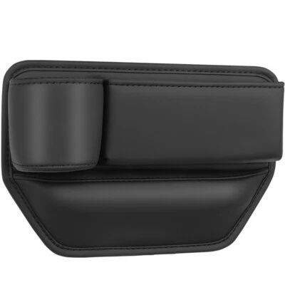 Leather Car Seat Gap Organizer Cup Holder Left Side Chair Gap Filler Storage Box - Image 1 of 4