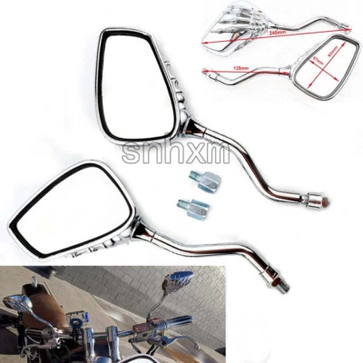 Espejos retrovisores cromados para Yamaha V-Star 650 950 1100 1300 Classic Stryker Foto 1 de 4