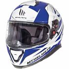 Full Face Motorcycle Helmet &gt; MT Thunder 3 SV Effect ACU Gold DVS - White / Blue