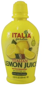 Italia Garden Italian Lemon Juice NOT from concentrate 4.23 Oz (PACK of 2) - Picture 1 of 2