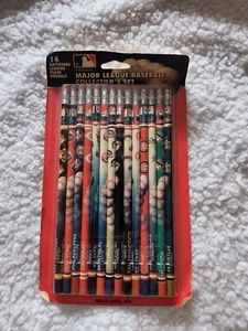 MLB Baseball Collectors Set - 14 National League Team Pencils In Package - Picture 1 of 5