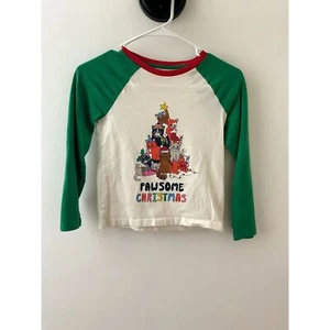 Boden Size 8/9 Girls Pawsome Christmas Cat Ragland Tshirt - Picture 1 of 4