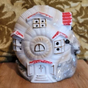 Entzückende Vintage Schneckenhaus Lampe Nachtlicht KEIN KABEL ODER GLÜHBIRNE - Bild 1 von 6