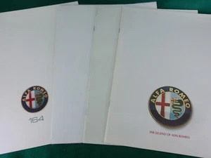 Alfa Romeo 1990 Sales Brochures - Spider, 164 Set of 4 - Nice - Picture 1 of 10