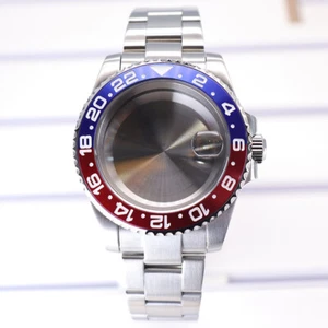 Cassa orologio 40 mm + cinturino ostrica anello ceramica GMT per movimento Seiko Nh35/36 Eta2824 - Foto 1 di 38