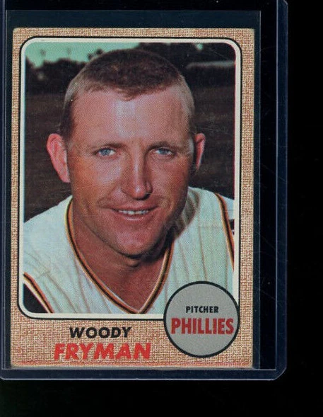 1968 Topps Baseball # 112 Woody Fryman Philadelphia Phillies  - Image 1 of 2