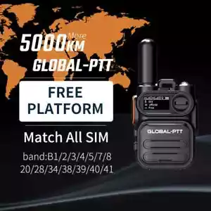 Walkie Talkie Global Available POC 4G Mini Two-way Radio Long Range Communicator - Zdjęcie 1 z 33